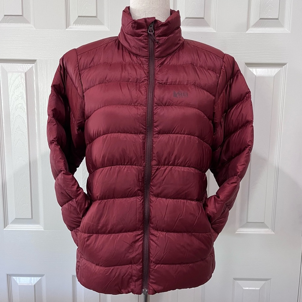 REI Co-op 650 Down Jacket Women's Maroon Puffer Size Medium